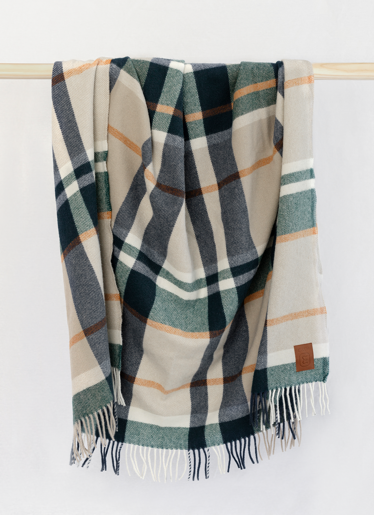 Retreat Lambswool Throw - Meadow Check